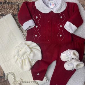 Kit Conjunto Rococó vermelho